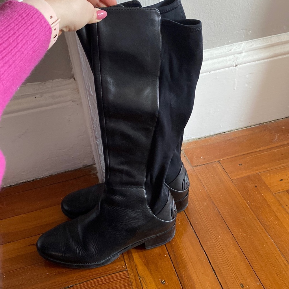 Tory Burch black leather riding boots!